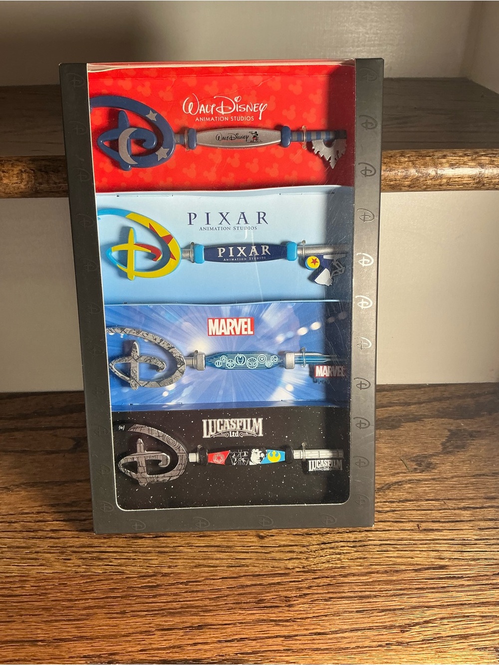 Disney Collectible Studio Key Set - Red, Blue, Black, Silver